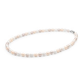 Colier perle naturale multicolore si argint DiAmanti FCM375-M-G
